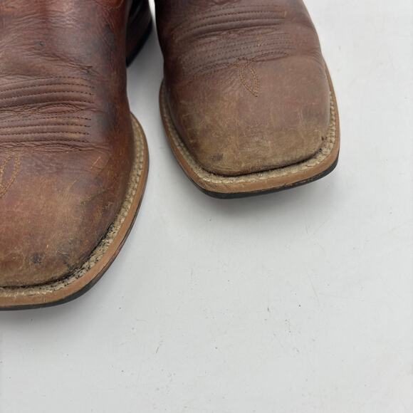 Ariat Plano Square Toe Western Work Boots Men\'s 8.5D Cowboy Workwear